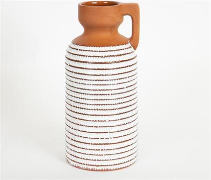 ΒΑΖΟ ΚΕΡΑΜΙΚΟ TERRACOTTA-ΛΕΥΚΟ 12,1X12,1X26,6ΕΚ. 752-20229 (ΥΛΙΚΟ: ΚΕΡΑΜΙΚΟ, ΧΡΩΜΑ: ΛΕΥΚΟ) - - 752-20229 ESTHETI