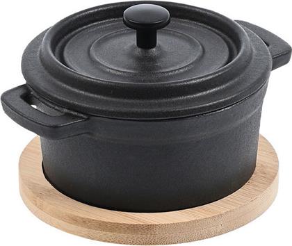 ΑΤΟΜΙΚΗ ΓΑΣΤΡΑ ΜΑΝΤΕΜΙ ΣΤΡΟΓΓΥΛΗ ΜΕ ΒΑΣΗ (12.5X11.5X8) IRON 01-18696 ESTIA