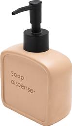 DISPENSER ΜΠΑΝΙΟΥ 210ML (9.5X4.6X15) TEXT BEIGE 02-13417 ESTIA