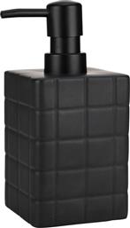 DISPENSER ΜΠΑΝΙΟΥ 450ML (7.5X7.5X15) TILES ΜΑΥΡΟ 02-27698 ESTIA