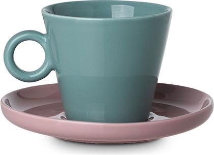 ΦΛΥΤΖΑΝΙ ESPRESSO 200ML + ΠΙΑΤΑΚΙ ECHO ΤΥΡΚΟΥΑΖ/ΡΟΖ 07-35495 ESTIA