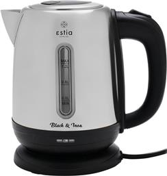 06-17248 1630 W 1.2 L ΜΑΥΡΟ/INOX ΒΡΑΣΤΗΡΑΣ ESTIA HOME ART