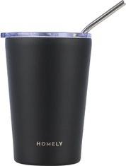 HOMELY ΘΕΡΜΟΣ MUG 400ML MIDNIGHT BLACK 01-32623 ESTIA