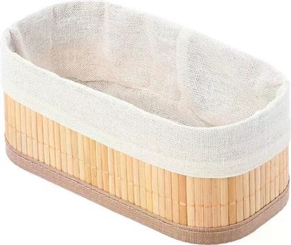 ΚΑΛΑΘΙ ΑΠΟΘΗΚΕΥΣΗΣ BAMBOO ESSENTIALS 02-19648 19.5X10X8 CM - ΜΠΕΖ ESTIA