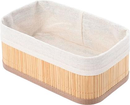 ΚΑΛΑΘΙ ΑΠΟΘΗΚΕΥΣΗΣ BAMBOO ESSENTIALS 02-19655 24.5X15X10 CM - ΜΠΕΖ ESTIA