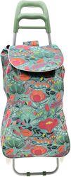 ΚΑΡΟΤΣΙ ΛΑΙΚΗΣ LUX ΥΦΑΣΜΑΤΙΝΟ 36LT FLORAL 04-3357 ESTIA