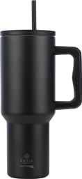 ΚΟΥΠΑ ΘΕΡΜΟΣ ΜΕ ΛΑΒΗ & ΚΑΛΑΜΑΚΙ 900ML SAVE THE AEGEAN TUMBLER MIDNIGHT BLACK 01-32180 ESTIA