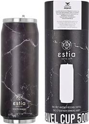 ESTIA ΠΑΓΟΥΡΙ TRAVEL CUP SAVE THE AEGEAN 500ML PENTELICA BLACK (01-16760)