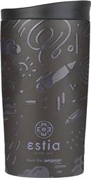 ΠΟΤΗΡΙ ΘΕΡΜΟΣ 350ML SAVE THE AEGEAN TRAVEL MUG NOIR ECHO 01-25588 ESTIA