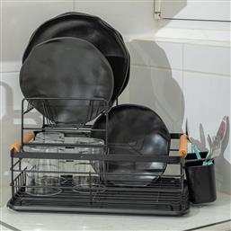 ΣΤΡΑΓΓΙΣΤΗΡΙ ΠΙΑΤΩΝ (41X30X20) BAMBOO ESSENTIALS ΜΑΥΡΗ 01-23546 ESTIA