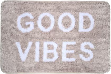 ΤΑΠΕΤΟ ΜΠΑΝΙΟΥ MICROFIBER GOOD VIBES TAUPE 40X60ΕΚ. 02-28558 (ΥΦΑΣΜΑ: MICROFIBER, ΧΡΩΜΑ: TAUPE) - - 02-28558 ESTIA