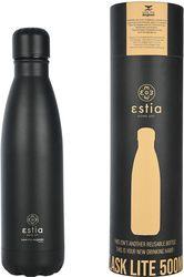 ΘΕΡΜΟΣ FLASK LITE SAVE THE AEGEAN 500ML MATTE BLACK 01-17989 ESTIA