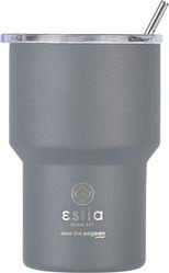 ΘΕΡΜΟΣ MUG LITE SAVE THE AEGEAN 400ML FJORD GREY 01-18467 ESTIA