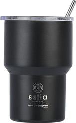 ΘΕΡΜΟΣ MUG LITE SAVE THE AEGEAN 400ML MIDNIGHT BLACK 01-18443 ESTIA