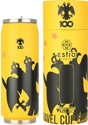 ΘΕΡΜΟΣ-ΠΟΤΗΡΙ ΑΝΟΞΕΙΔΩΤΟ TRAVEL CUP AEK BC EDITION 500ML-7X7X19ΕΚ. 00-27155 (ΥΛΙΚΟ: ΑΝΟΞΕΙΔΩΤΟ, ΧΡΩΜΑ: ΚΙΤΡΙΝΟ ) - - 00-27155 ESTIA