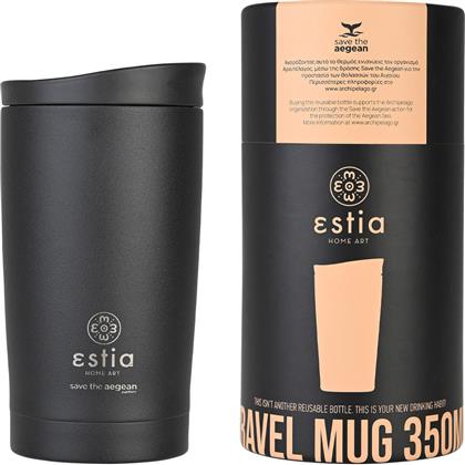 ΘΕΡΜΟΣ ΠΟΤΗΡΙ ΑΝΟΞΕΙΔΩΤΟΣ TRAVEL MUG MIDNIGHT BLACK SAVE THE AEGEAN 350ML-7,5X7,5X14,5ΕΚ. 01-20361 (ΥΛΙΚΟ: ΑΝΟΞΕΙΔΩΤΟ, ΧΡΩΜΑ: ΜΑΥΡΟ) - - 01-20361 ESTIA