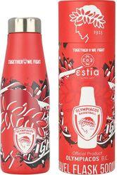 ΘΕΡΜΟΣ TRAVEL FLASK OLYMPIACOS BC EDITION TOGETHER WE FIGHT 500ML 00-27162 ESTIA