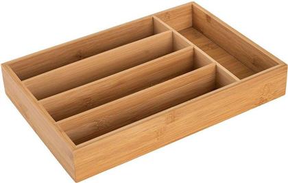 ΘΗΚΗ ΣΥΡΤΑΡΙΟΥ ΓΙΑ ΜΑΧΑΙΡΟΠΙΡΟΥΝΑ BAMBOO ESSENTIALS 5 ΘΕΣΕΩΝ (33X23X4.5CM) ESTIA