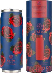 TRAVEL CUP STA 500ML ELECTRIC ROSES 01-22709 ΜΠΛΕ ESTIA