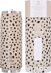 TRAVEL CUP STA 500ML LEOPARD TAUPE 01-16777 ΜΠΕΖ ESTIA