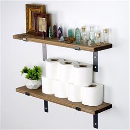 ΔΙΑΚΟΣΜΗΤΙΚΟ ΞΥΛΙΝΟ ΡΑΦΙ ΤΟΙΧΟΥ LAM004 792EVL2805 60X16X14 CM ΑΙΘΡΙΟ