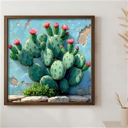 ΔΙΑΚΟΣΜΗΤΙΚΟΣ ΠΙΝΑΚΑΣ MDF ΜΕ ΚΟΡΝΙΖΑ AI063 856EVL1383 50X50X3,5 CM ΑΙΘΡΙΟ