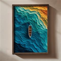 ΔΙΑΚΟΣΜΗΤΙΚΟΣ ΠΙΝΑΚΑΣ MDF ΜΕ ΚΟΡΝΙΖΑ TUN077-L 856EVL2730 35X47X2 CM ΑΙΘΡΙΟ