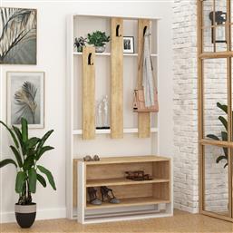 ΕΠΙΠΛΟ ΕΙΣΟΔΟΥ CHESTER - WHITE, OAK 855DTE4016 (90X180X36) ΑΙΘΡΙΟ