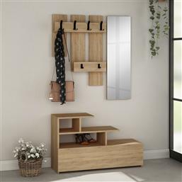 ΕΠΙΠΛΟ ΕΙΣΟΔΟΥ VESTY - OAK, OAK 776HMS4042 (100X61X30) ΑΙΘΡΙΟ