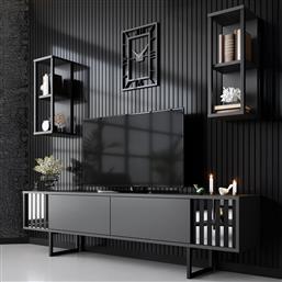 ΕΠΙΠΛΟ ΤΗΛΕΟΡΑΣΗΣ CHROME LINE - ANTHRACITE, BLACK 618BLY1142 (180X18X30) ΑΙΘΡΙΟ