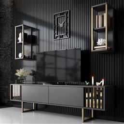 ΕΠΙΠΛΟ ΤΗΛΕΟΡΑΣΗΣ GOLD LINE - ANTHRACITE, BLACK 618BLY1145 (180X18X30) ΑΙΘΡΙΟ