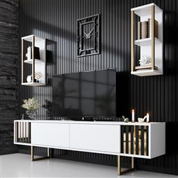ΕΠΙΠΛΟ ΤΗΛΕΟΡΑΣΗΣ GOLD LINE - WHITE, BLACK 618BLY1146 (180X18X30) ΑΙΘΡΙΟ
