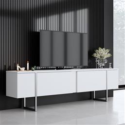 ΕΠΙΠΛΟ ΤΗΛΕΟΡΑΣΗΣ LUXE - WHITE, SILVER 618BLY1251 (180X50X30) ΑΙΘΡΙΟ