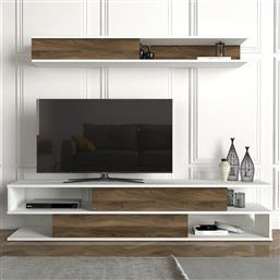 ΕΠΙΠΛΟ ΤΗΛΕΟΡΑΣΗΣ MANYETIK - WHITE, WALNUT 756FRN3039 (176X39,6X31,5) ΑΙΘΡΙΟ
