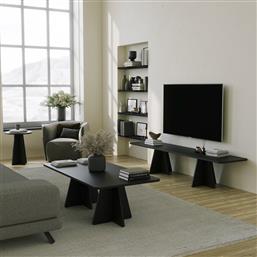 ΕΠΙΠΛΟ ΤΗΛΕΟΡΑΣΗΣ MUSHROOM - BLACK 552NOS2478 (180X40X42) ΑΙΘΡΙΟ