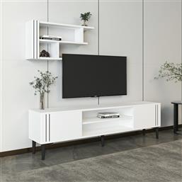 ΕΠΙΠΛΟ ΤΗΛΕΟΡΑΣΗΣ SNOW SET - WHITE 382NRC1146 (140X44,6X29,6) ΑΙΘΡΙΟ