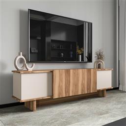 ΕΠΙΠΛΟ TV DIANA - BEIGE, WALNUT 360ALE1704 (180X50X33) ΑΙΘΡΙΟ