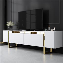 ΕΠΙΠΛΟ TV YILDIZ - WHITE, GOLD 618BLY1270 (180X16X30) ΑΙΘΡΙΟ
