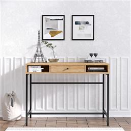 ΓΡΑΦΕΙΟ BERRY - SAPPHIRE OAK, BLACK 793ELG3813 100X75X60 CM ΑΙΘΡΙΟ