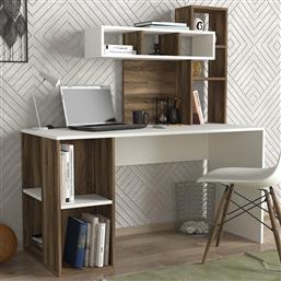 ΓΡΑΦΕΙΟ CORAL - WHITE, WALNUT 731WAT3810 140X153,8X60 CM ΑΙΘΡΙΟ