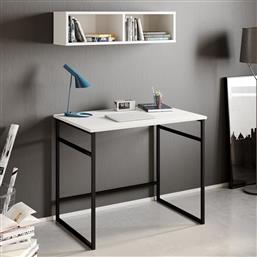 ΓΡΑΦΕΙΟ GAMA - WHITE, BLACK 541HDL1106 90X75X60 CM ΑΙΘΡΙΟ