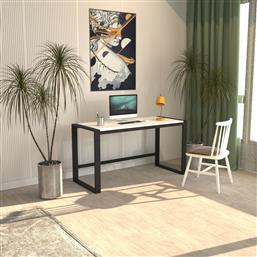 ΓΡΑΦΕΙΟ MARSILYA 122 - WHITE, BLACK 706CLN1206 122X77X55 CM ΑΙΘΡΙΟ