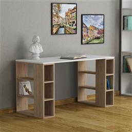 ΓΡΑΦΕΙΟ ΜΕΛΕΤΗΣ COLMAR - WHITE, OAK 855DTE3823 (140X75X60) ΑΙΘΡΙΟ