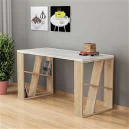 ΓΡΑΦΕΙΟ ΜΕΛΕΤΗΣ HONEY - WHITE, OAK 855DTE3813 (140X75X60) ΑΙΘΡΙΟ