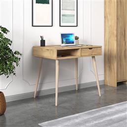 ΓΡΑΦΕΙΟ ΜΕΛΕΤΗΣ OFFER - OAK, WOODEN 382NRC1411 (90X80X60) ΑΙΘΡΙΟ