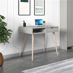 ΓΡΑΦΕΙΟ OFFER - GREY, WOODEN 382NRC1412 90X80X60 CM ΑΙΘΡΙΟ