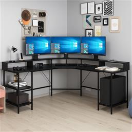 ΓΡΑΦΕΙΟ POWER - BLACK 506MNR3356 180X90X60 CM ΑΙΘΡΙΟ