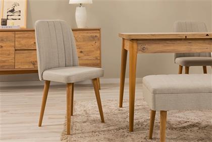ΚΑΡΕΚΛΑ VINA 1005 - OAK, CREAM 869VEL8185 47X90X44 CM ΑΙΘΡΙΟ