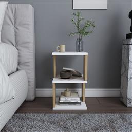 ΚΟΜΟΔΙΝΟ CARTER - WHITE, OAK 322RTC1633 29,6X49,4X29,6 CM ΑΙΘΡΙΟ