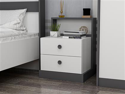 ΚΟΜΟΔΙΝΟ LIFE - WHITE, ANTHRACITE 382NRC1801 62X62X42 CM ΑΙΘΡΙΟ